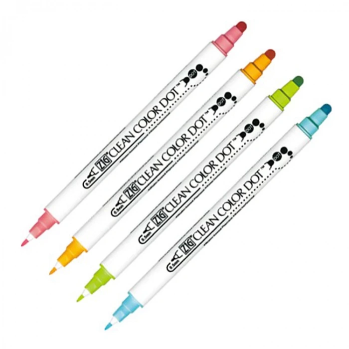 ZIG CLEAN COLOR ÇİFT UÇLU DOT KALEM TC-6100/4V 4LÜ