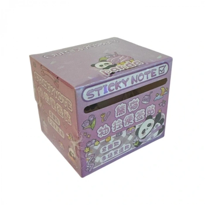 HELVACIOĞLU KM-2772  KUTULU RULO YAPIŞKANLI ETİKET SEVİMLİ PANDA - TEKLİ