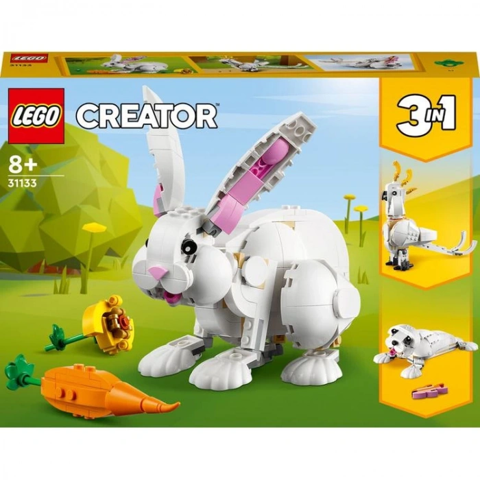 LEGO 31133 CREATOR 3 IN 1 WHITE RABBIT 258 PARÇA 8+