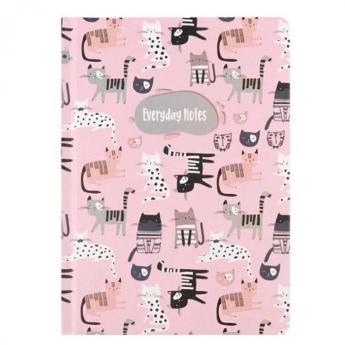 KESKİN 14x20 EVERYDAY NOTES SERT KAPAK CİLTLİ DEFTER 80YP.ÇİZGİLİ ANIMAL