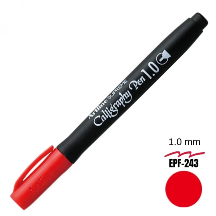 ARTLINE SUPREME KALİGRAFİ KALEMİ 1.0 KIRMIZI EPF-241