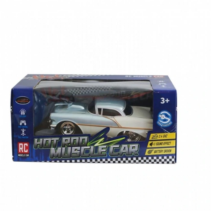 CAN OYUNCAK MK8021B CLASSIC 1956 SESLİ IŞIKLI MODEL UZAKTAN KUMANDALI ARABA 3+