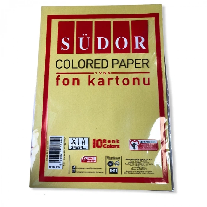 SÜDOR FK-02 FON KARTONU 24X34 10 LU 100 G