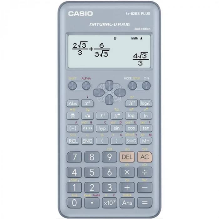 CASIO FX-82ES-2BU PLUS 252 FONKSİYON 2.NESİL BİLİMSEL HESAP MAKİNESİ MAVİ