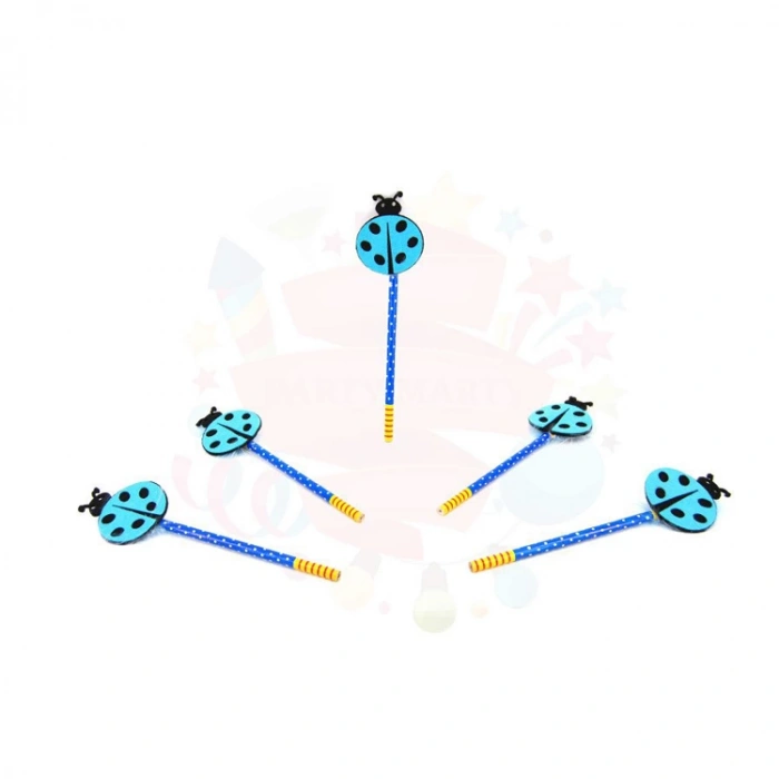 NEDİ KURŞUN KALEM KEÇEDEN UĞUR BÖCEKLİ MAVİ 25201B