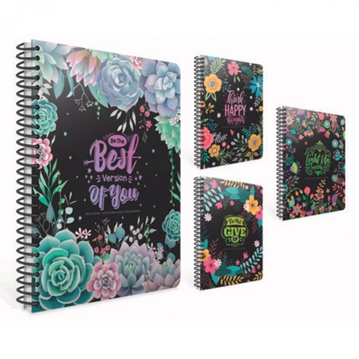 GIPTA BEST NOTES SPİRALLİ KARTON KAPAK DEFTER A4 100YP. KARELİ
