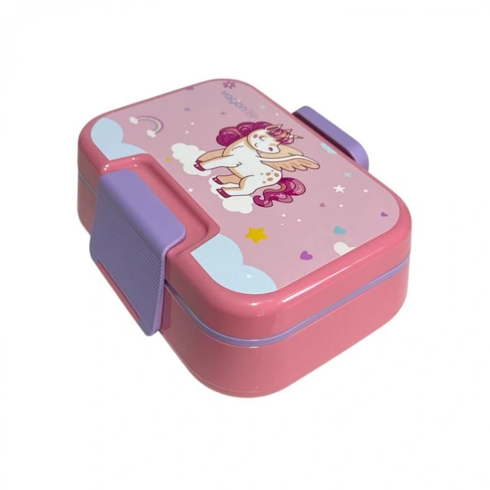 VAGONLİFE VGN1262 4  BÖLMELİ SAPLI BESLENME YEMEK KABI- LUNCH BOX 1030 ML UNICORN