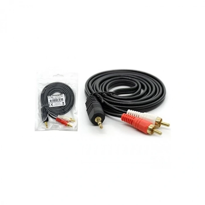 PLATOON PL-8581 1.5M DC3.5 TO 2RCA M STANDART SES KABLOSU