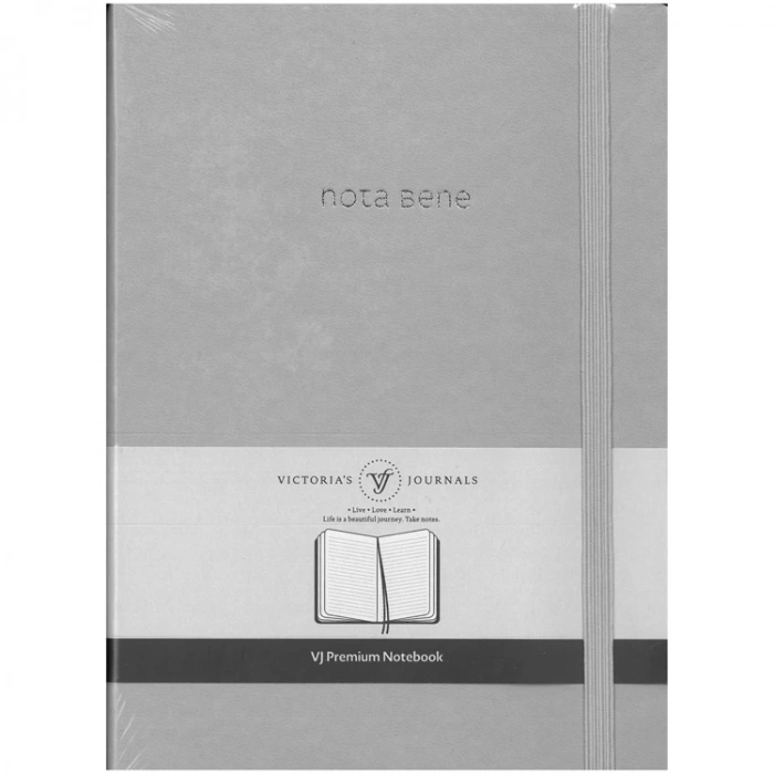 VICTORIAS JOURNALS NOTE BENE 9254 PREMIUM NOTEBOOK SERT KAPAK A5 100gr.192 SYF. ÇİZGİLİ DEFTER TURKUAZ