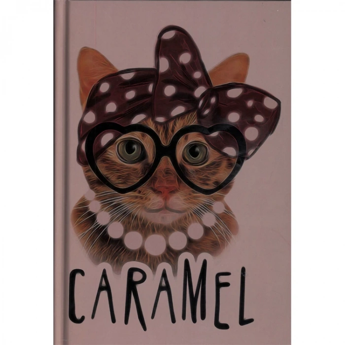 DEFFTER ANIMALS / CARAMEL SERT KAPAK A5 ÇİZGİLİ DEFTER 96 YP