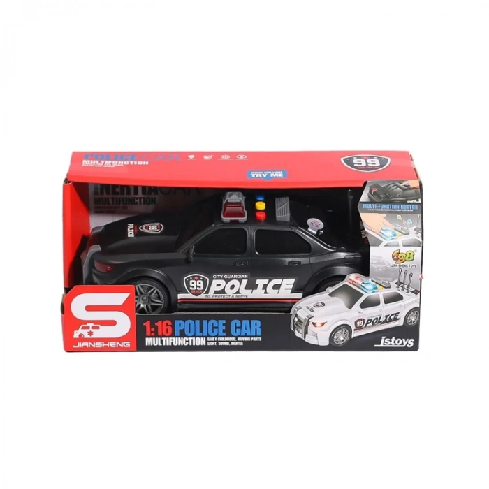 CANEM JS124C SÜRTMELİ SESLİ IŞIKLI POLİS ARABASI