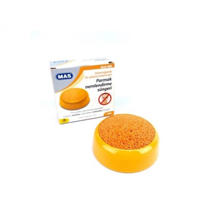 MAS 680 PUL / PARMAK NEMLENDİRME SÜNGERİ - TURUNCU