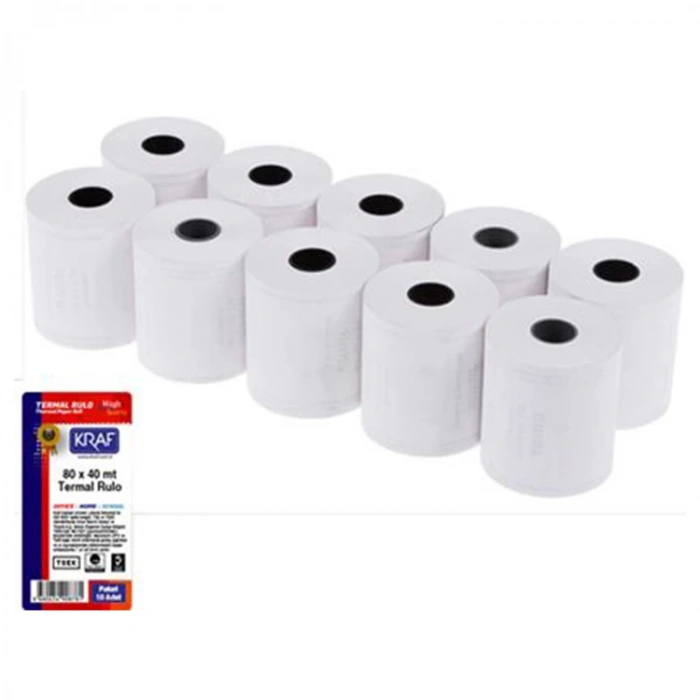 KRAF 80X40 TERMAL RULO 10LU