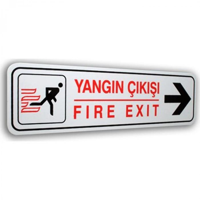 EKSTRAFİX 113 YÖNLENDİRME/UYARI LEVHASI 7x24.5cm YANGIN ÇIKIŞI