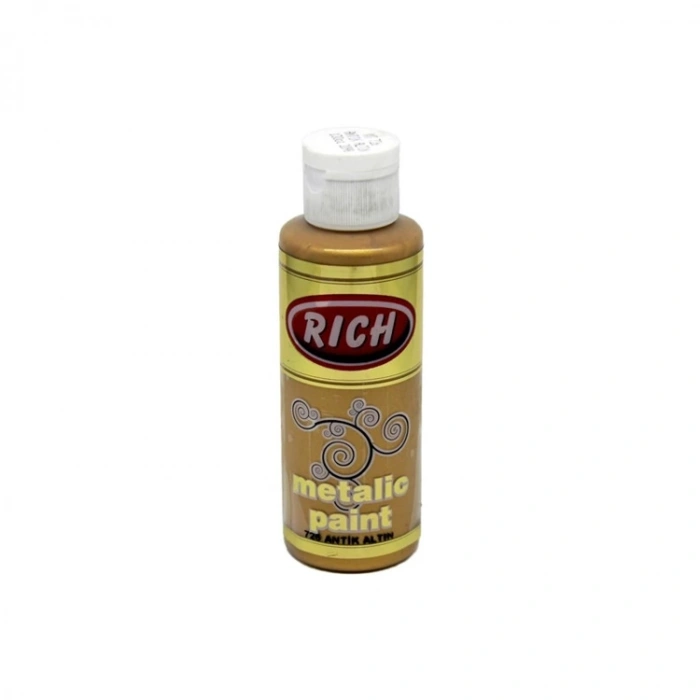RİCH MET-120-0726 METALİK BOYA 120 CC ANTİK ALTIN