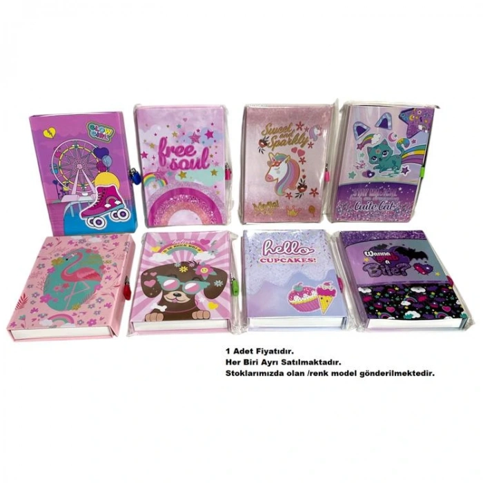 ONAS NS-58  KİLİTLİ KUTULU HATIRA DEFTERİ ÇİZGİLİ - TEKLİ