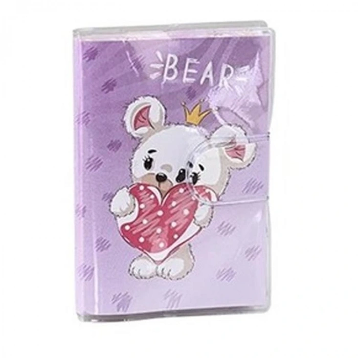MİKRO NT-104 TEDDY CUTE BEARS PVC KAPAKLI CIRTLI ÇİZGİLİ NOT DEFTERİ