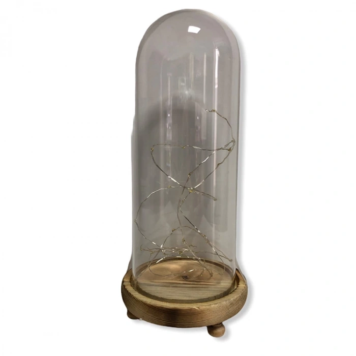 KEMBS HEDİYELİK FANUS IŞIKLI 10X25cm HD-FNS-10251