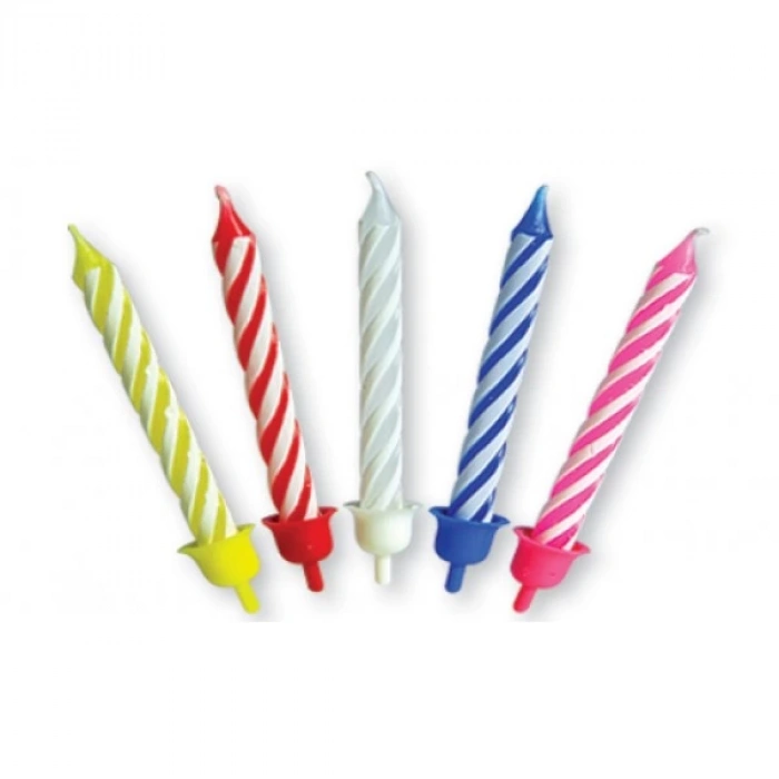 NEROX NRX-512  RENKLİ PASTA-DOĞUM GÜNÜ MUMU 24LÜ