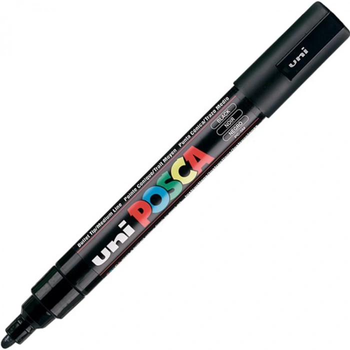 UNİ POSCA SU BAZLI POSTER MARKER 1.8-2.5 SİYAH PC-5M