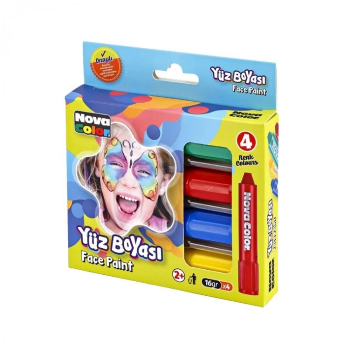 NOVA COLOR NC-211 YÜZ BOYASI 4LÜ SET