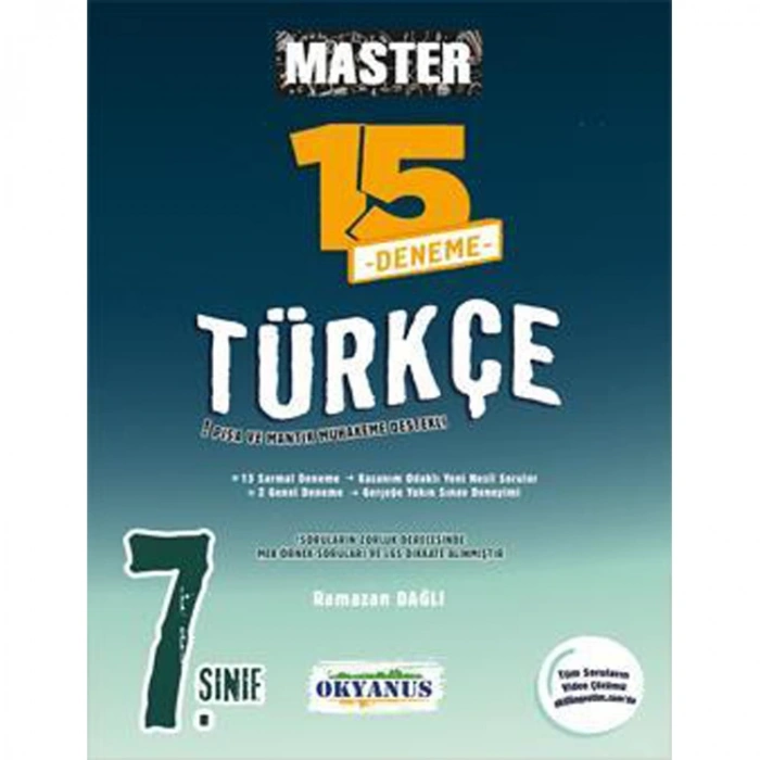 OKYANUS 7. SINIF MASTER TÜRKÇE 15 DENEME