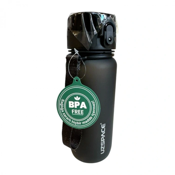 UZSPACE MATARA TRITAN SOFT TOUCH  3037 650 ML SİYAH