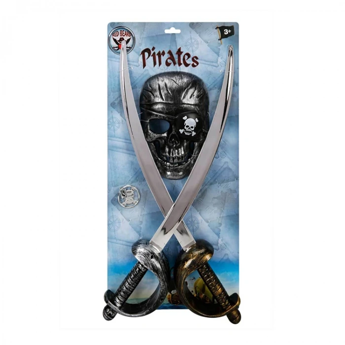 SUNMAN 6622B-83  KORSAN OYUN SETİ 2Lİ KILIÇ  3+