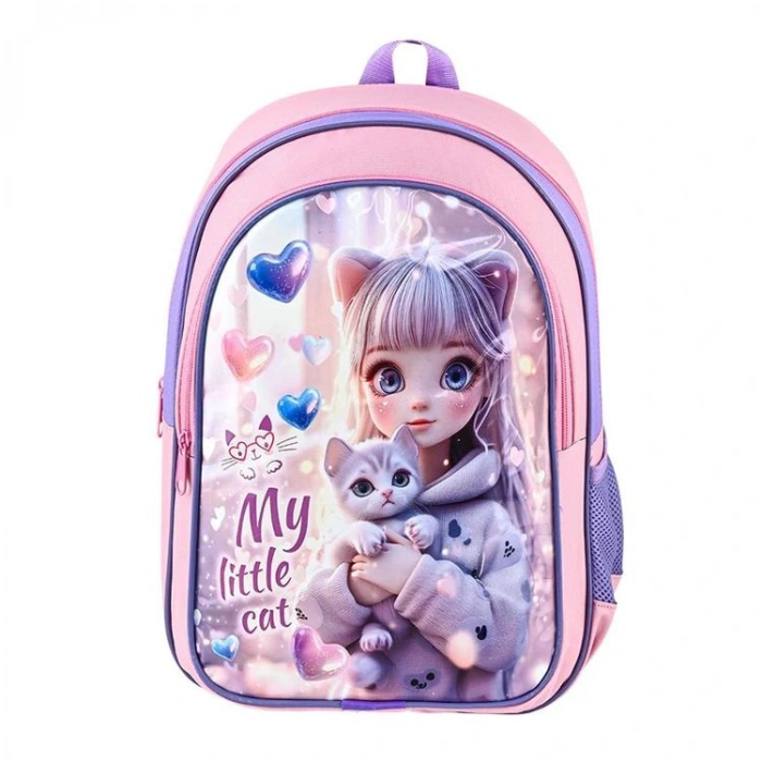 MİKRO MB-714  BESLENMELİ KIZ ÇOCUK OKUL ÇANTASI  ( 1 SET)