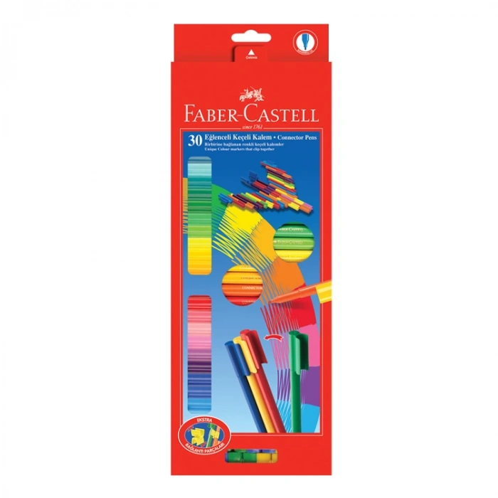 FABER CASTELL EĞLENCELİ KEÇELİ KALEM 30LU