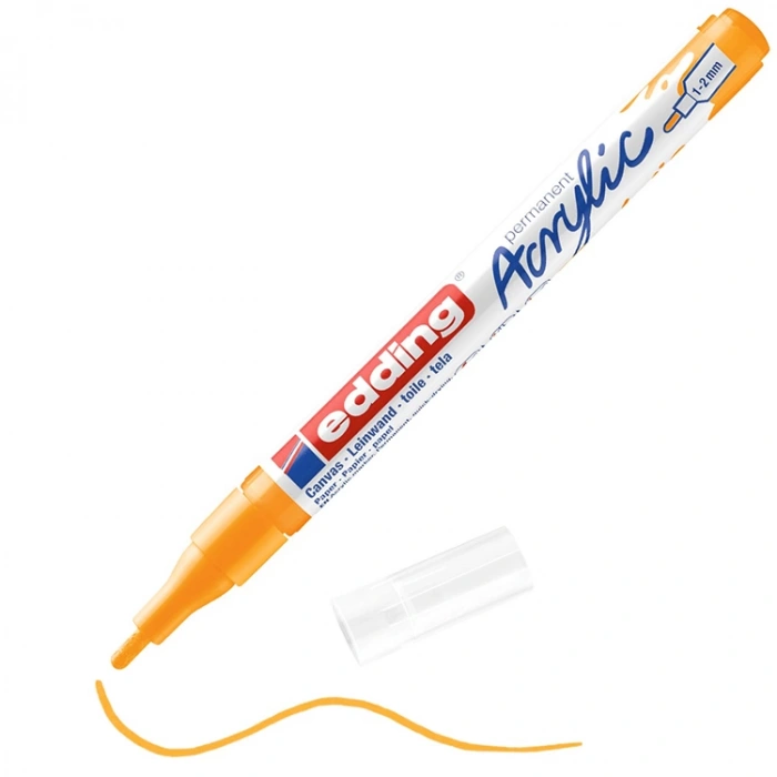EDDING 5300 NO:906 AKRİLİK KALEM İNCE UÇLU 1-2mm GÜNEŞ SARI