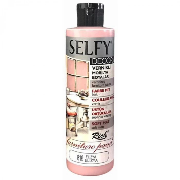 RİCH SLF-240-816 SELFY DECOR VERNİKLİ AKRİLİK BOYA 240cc.ELİZYA