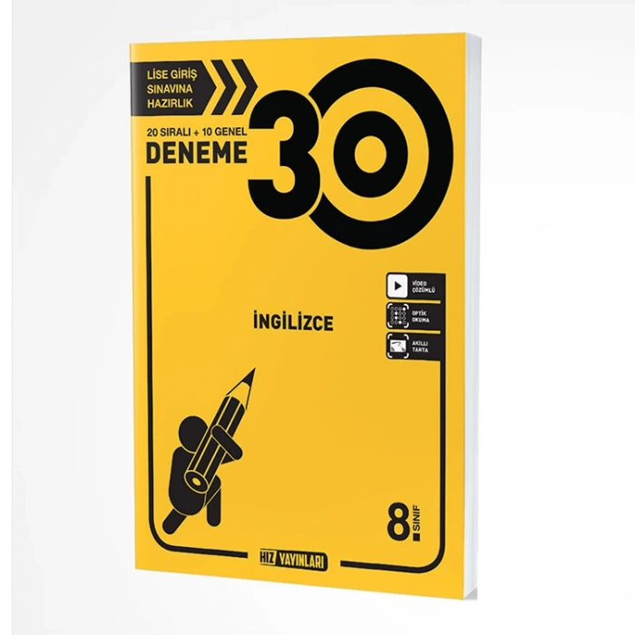 HIZ 8. SINIF İNGİLİZCE 30LU DENEME