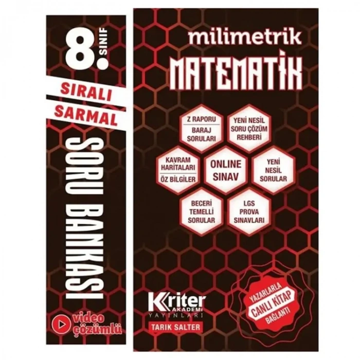 KRİTER AKADEMİ 8.SINIF MATEMATİK MİLİMETRİK SORU BANKASI