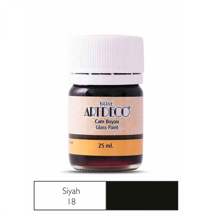 ARTDECO CAM BOYASI 25 ML. SİYAH  Y-030A-18