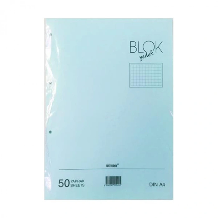 BAYINDIR A4 MAVİ KOLEJ YEDEĞİ KARELİ