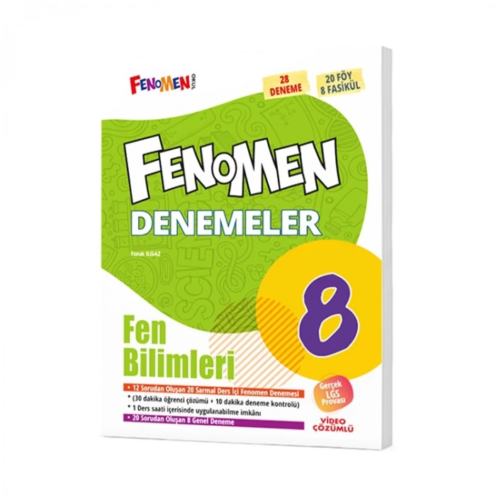 FENOMEN 8. SINIF FEN BİLİMLERİ DENEMELERİ 28 DENEME