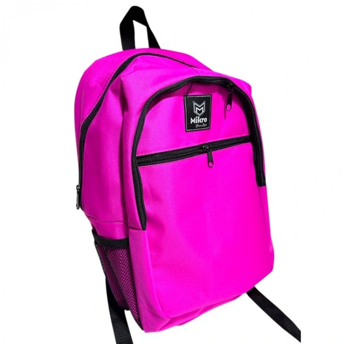 MİKRO MB-807 KARIŞIK RENK 3 BÖLMELİ OKUL SIRT ÇANTASI - TEKLİ