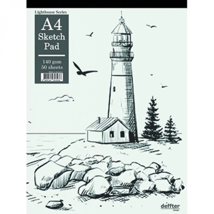 DEFFTER LIGHT HOUSE ESKİZ DEFTERİ A4