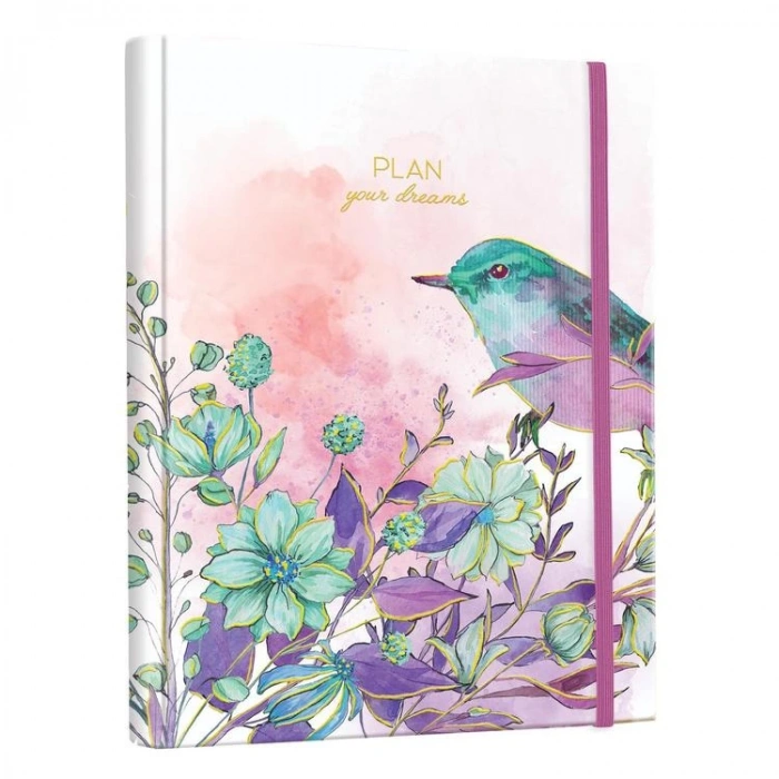 VICTORIAS JOURNALS 1293 17x23cm GİZLİ SPİRALLİ SERT KAPAK 100gr. AYRAÇLI PLANNER DEFTER