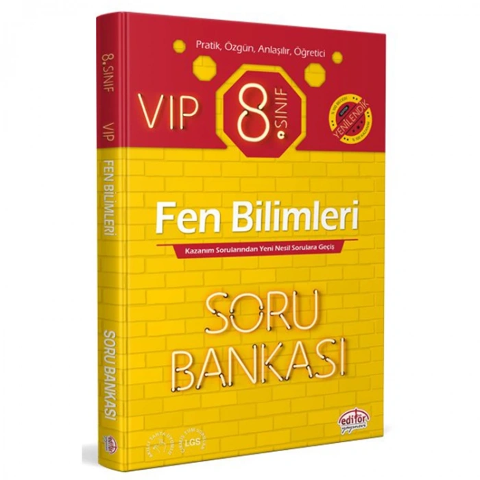 EDİTÖR 8. SINIF VIP FEN BİLİMLERİ SORU BANKASI