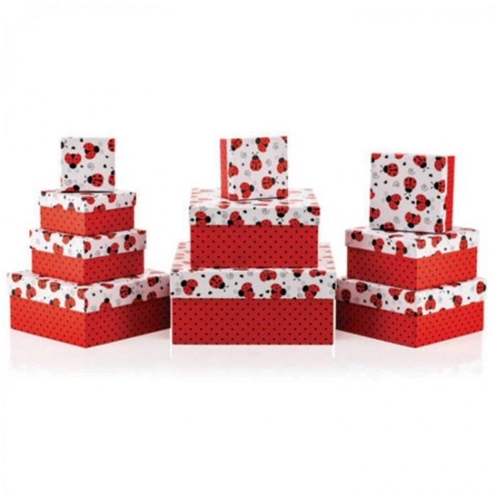 GIPTA TILDA KARE HEDİYE KUTUSU BG1187A 100x100x60 mm