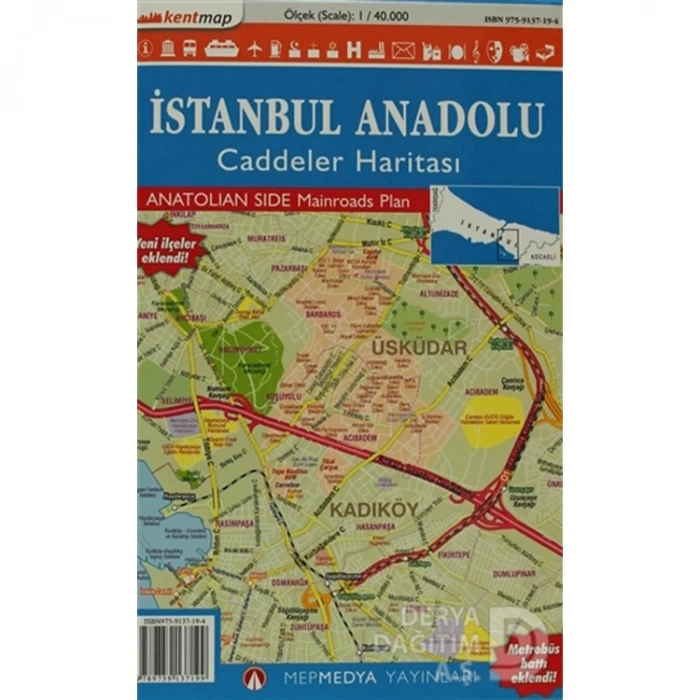 MEPMEDYA İSTANBUL ANADOLU CADDELER HARİTASI