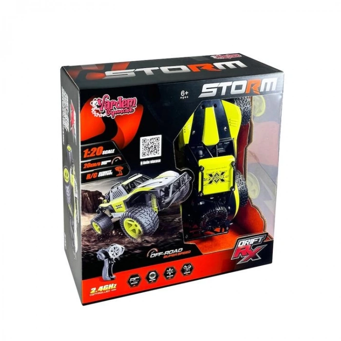 VARDEM SYR-666-764MA 1:20 FULL FONKSİYONLU UZAKTAN KUMANDALI 2.4Ghz ŞARJLI STORM DRIFT ARABASI KUTULU