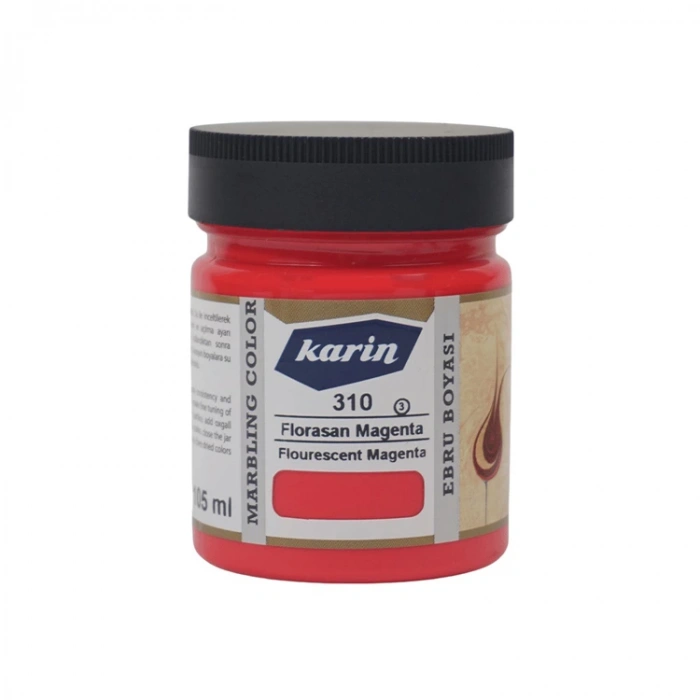 KARİN EBRU BOYASI FLORASAN MAGENTA 310 105ml.