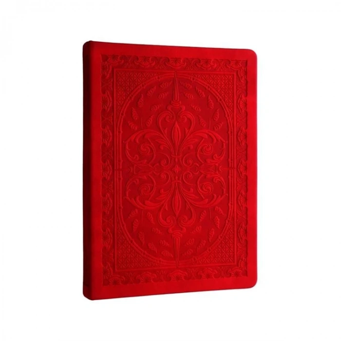 VICTORIAS JOURNALS 3478 VINTAGE OLD BOOK 14x20cm 80gr.160YP. ÇİZGİLİ DEFTER RED