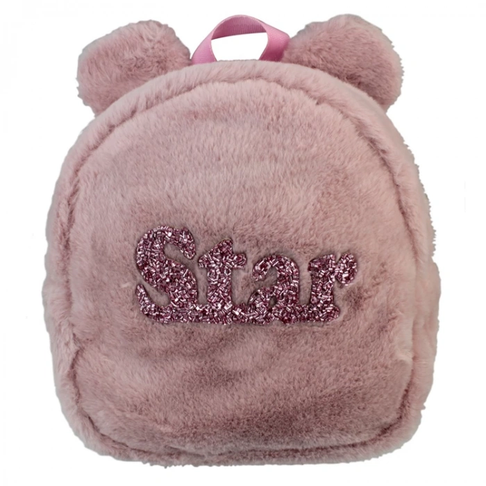 DOLPHIN PB-759-A PEMBE PELUŞ SIRT ÇANTASI