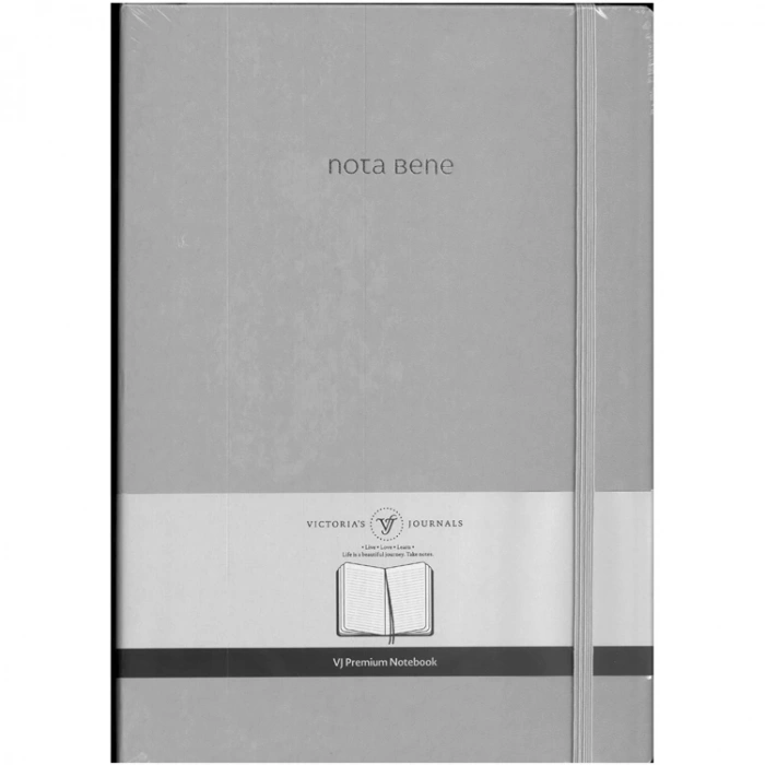 VICTORIAS JOURNALS NOTE BENE 9248 PREMIUM NOTEBOOK SERT KAPAK A4 100gr.192 SYF. ÇİZGİLİ DEFTER TURKUAZ