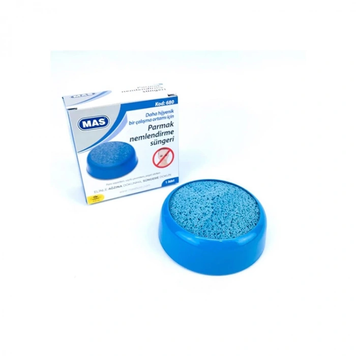 MAS 680 PUL / PARMAK NEMLENDİRME SÜNGERİ - MAVİ