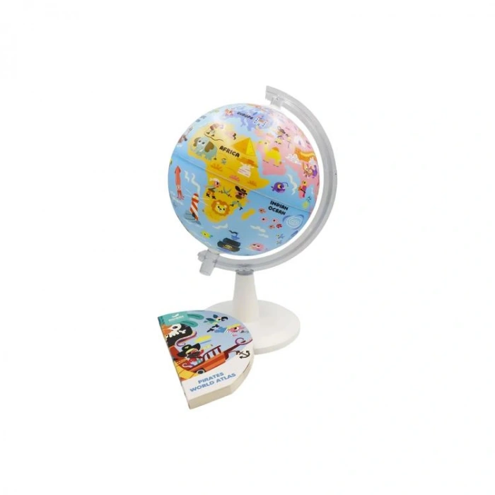 GÜRBÜZ 48254 20 CM LEGENDARY PIRATES GLOBE + BOOK + USB IŞIKLI KORSAN KÜRE